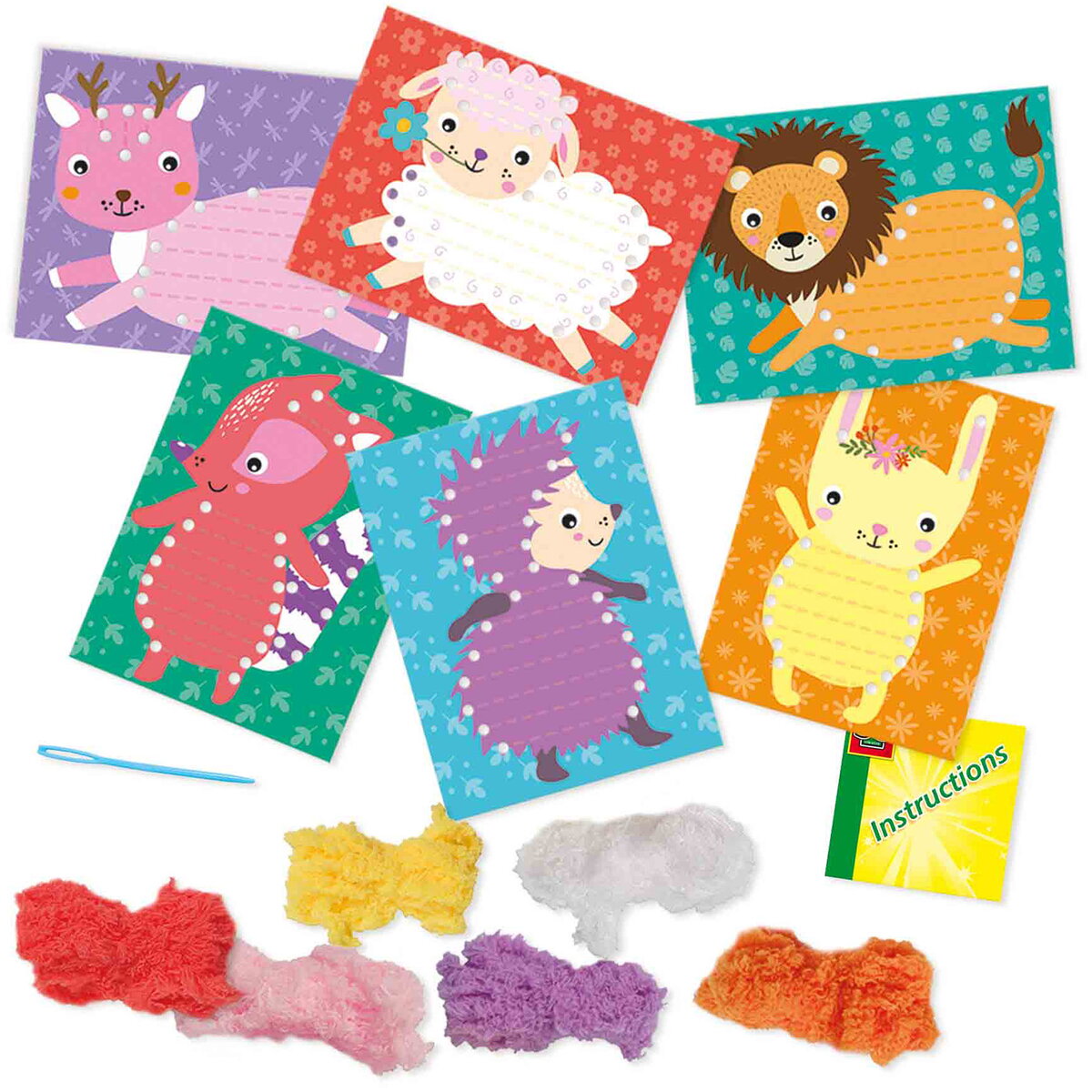 Jucarie Creativa Brodez animale pufoase