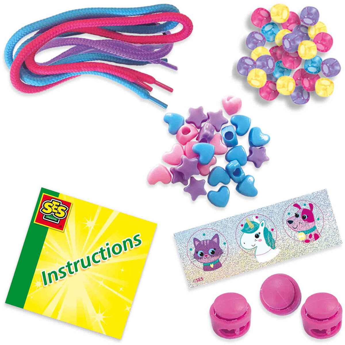 Jucarie Creativa Creez bratari cu diferite forme de margele