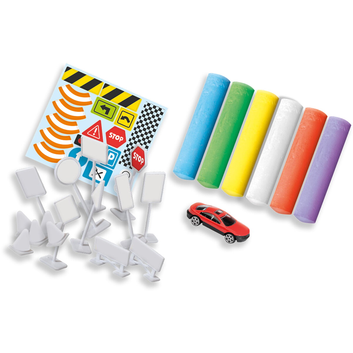 Jucarie Creativa Creta colorata pentru terenul de joaca - Trafic