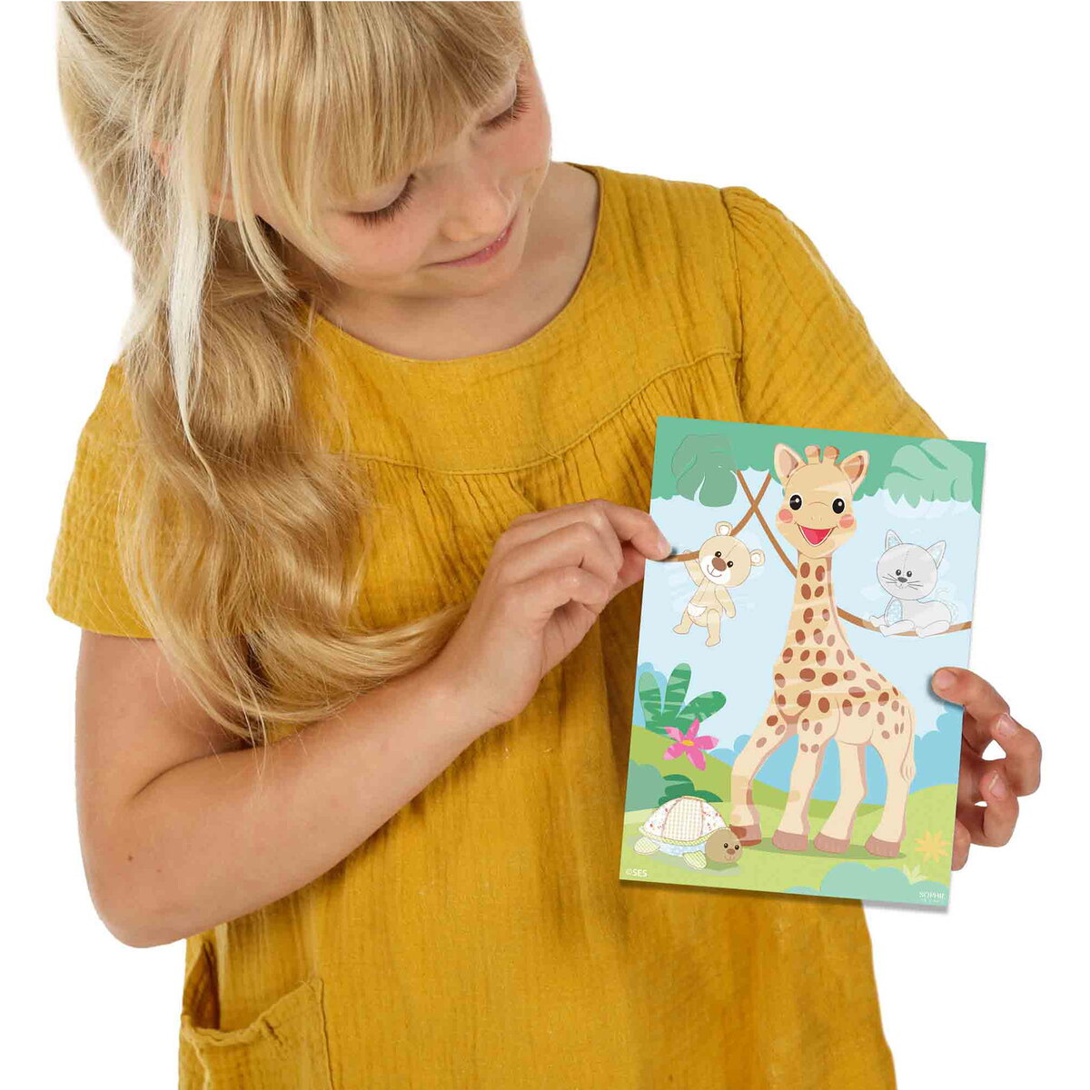 Jucarie Creativa Girafa Sophie - Picteaza cu apa