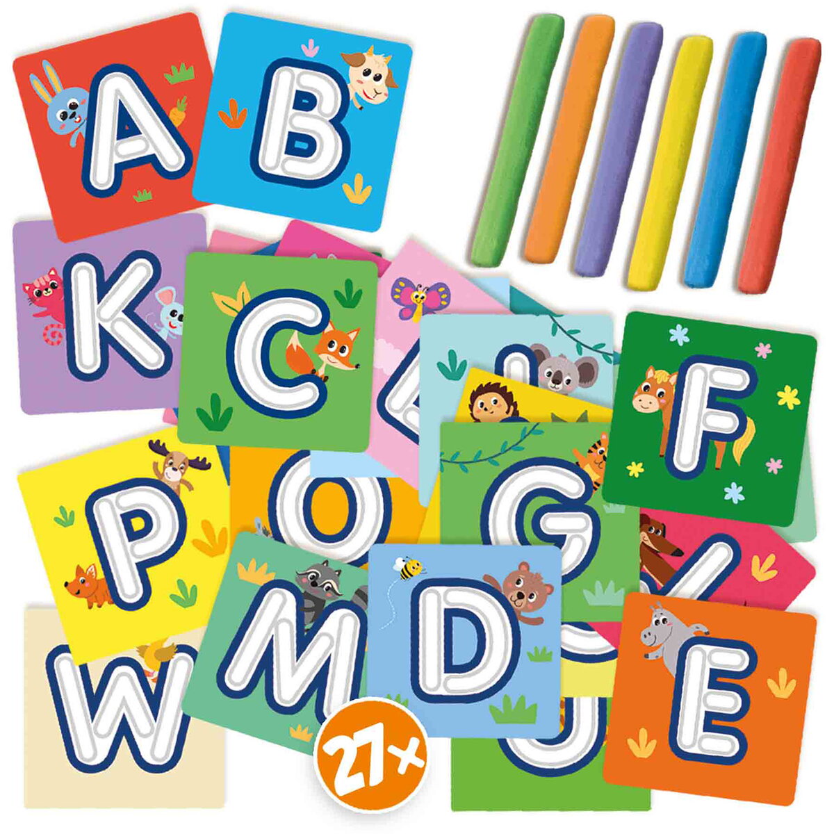 Jucarie Creativa Invat literele, modeland plastilina