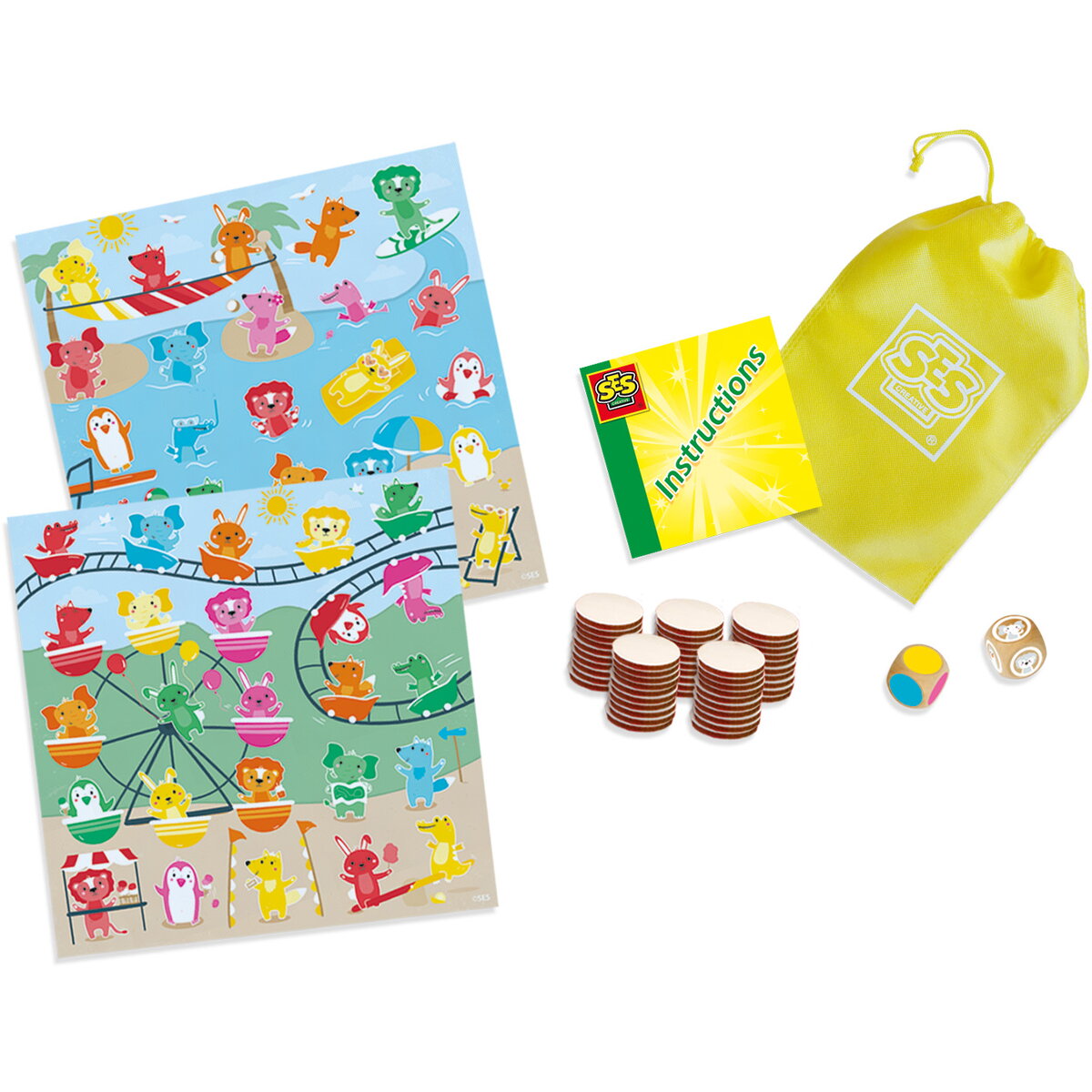 Jucarie Creativa Joc de petrecere - Bingo cu animale XXL