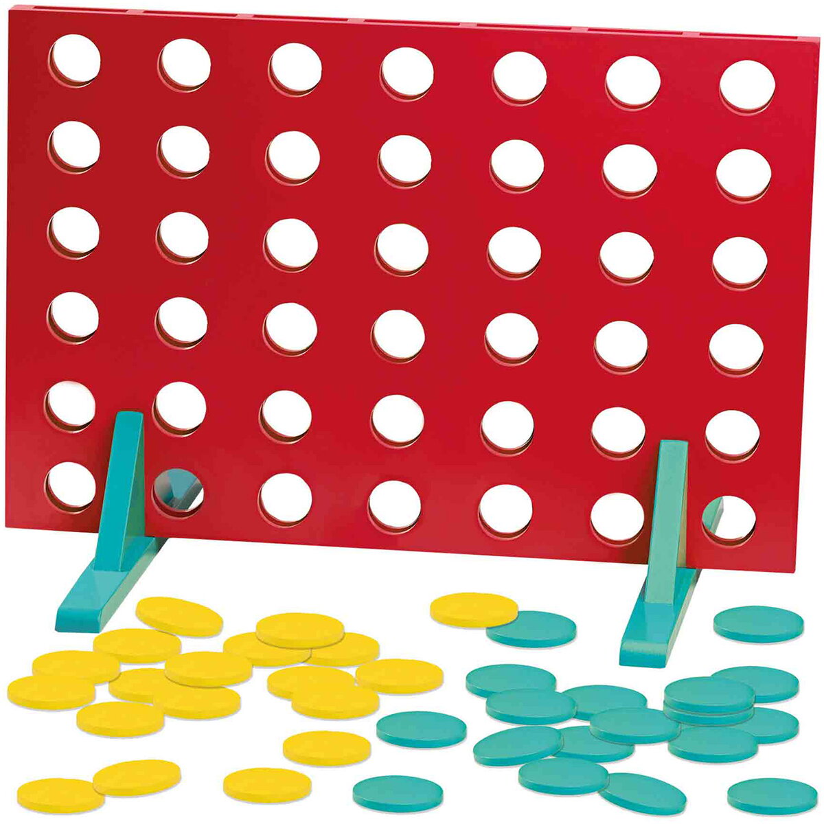 Jucarie Creativa Joc de petrecere - Joc XXL 4 in linie, din lemn