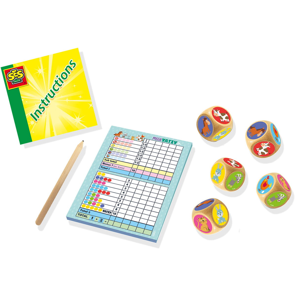 Jucarie Creativa Joc de petrecere pentru copii - Mega Yatzy Junior