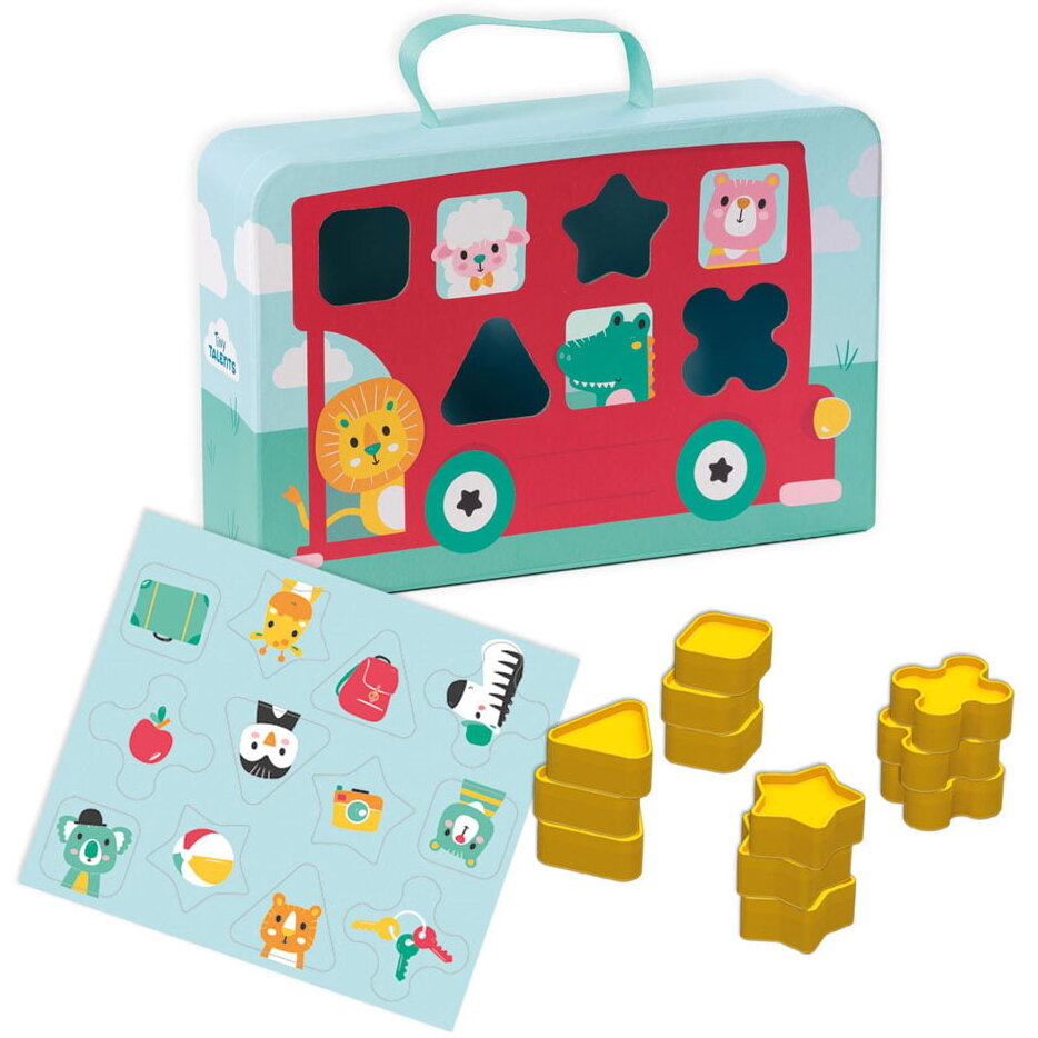 Jucarie Creativa Jucarie - Sortator de forme autobuz valiza