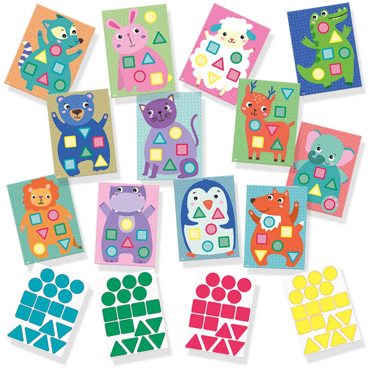 Jucarie Creativa My first - cu autocolante mozaic, animale