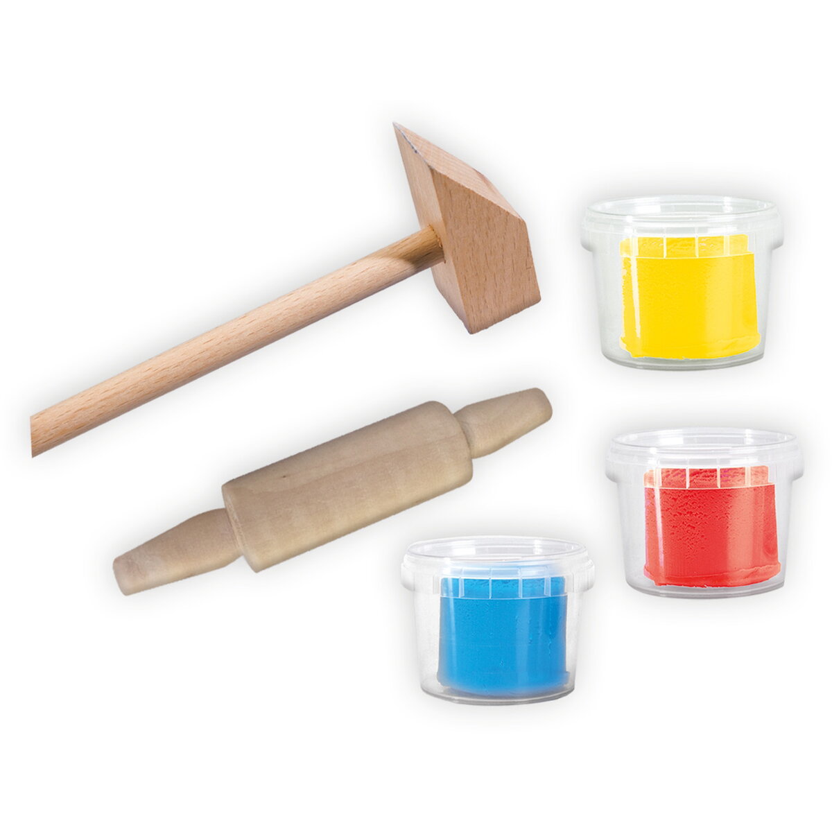 Jucarie Creativa My first - Plastilina cu instrumente 3 x 90 gr