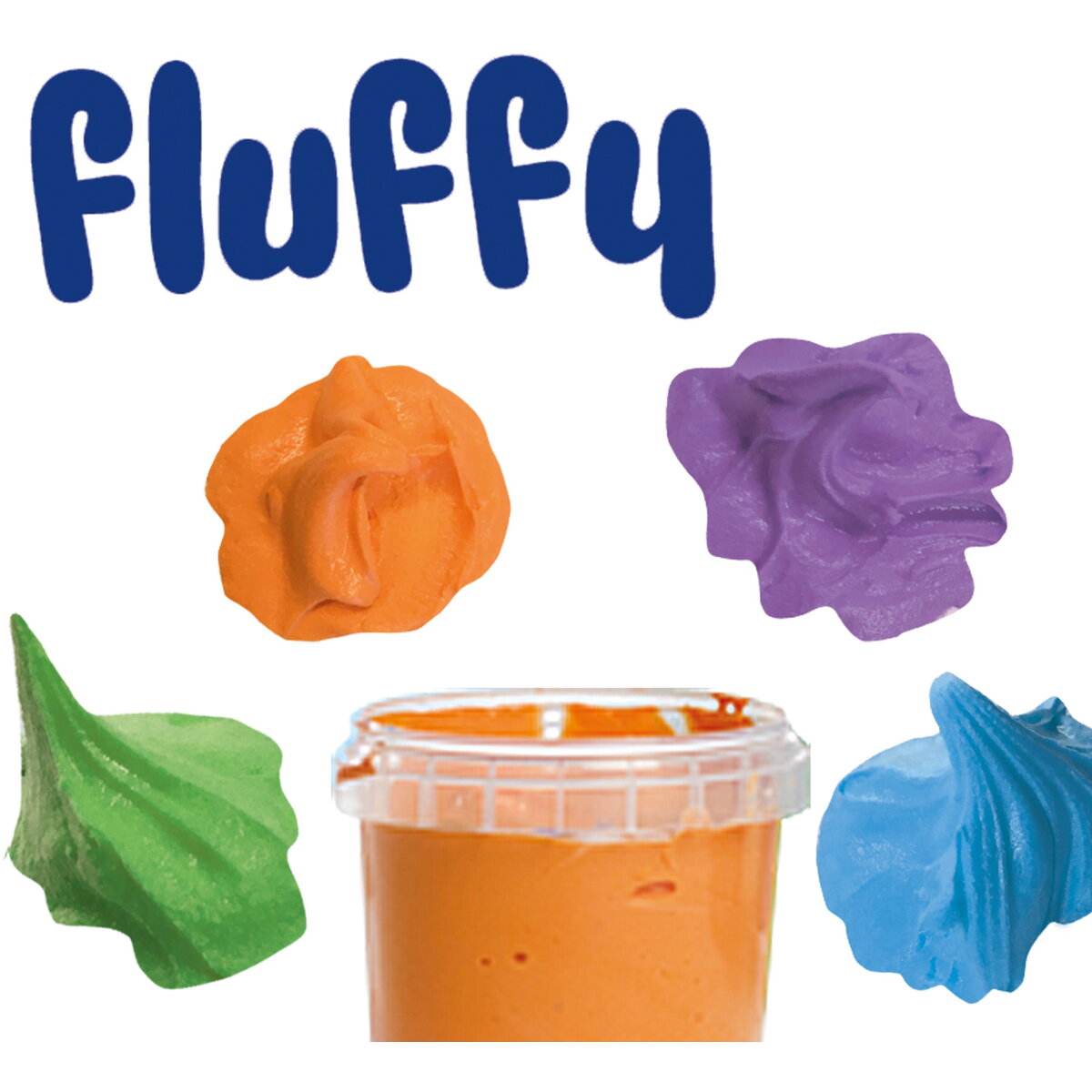 Jucarie Creativa My first - Set acuarele pufoase pentru degete 4 x 120 ml