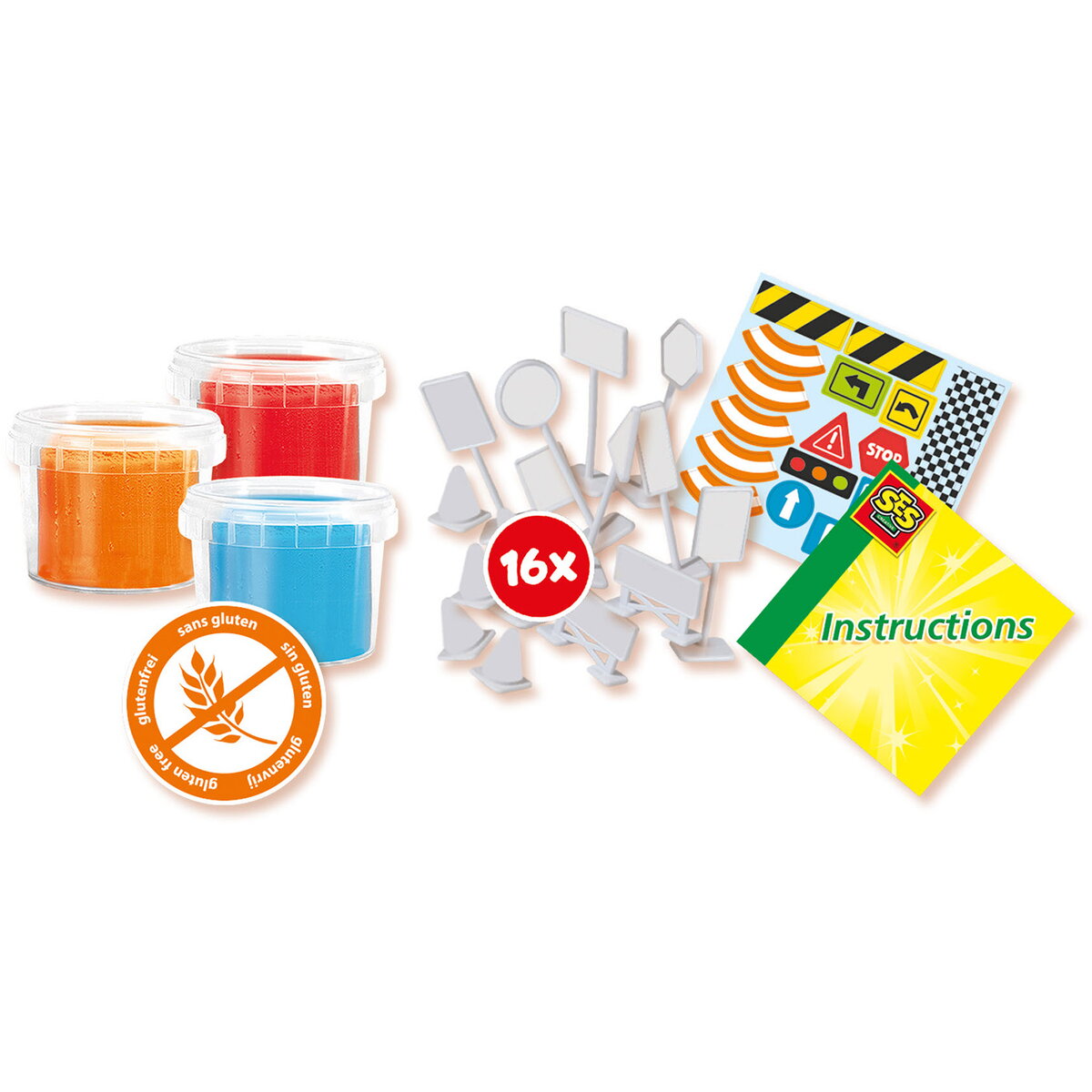 Jucarie Creativa pentru copii cu plastilina si semne de circulatie