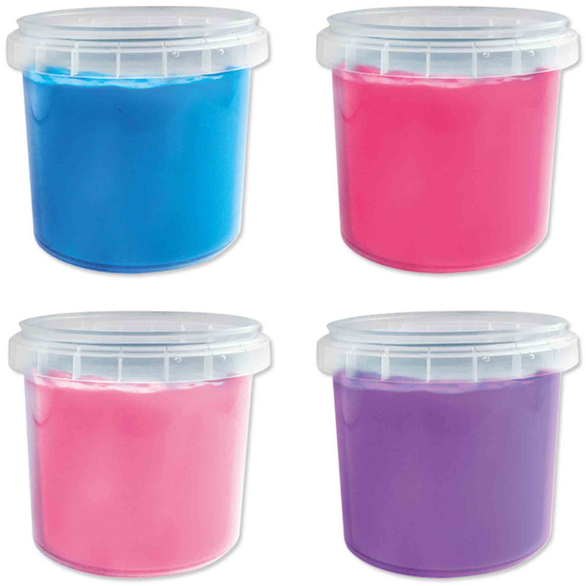 Jucarie Creativa Set acuarele pentru degete, culori trendy (4 x 110ml)