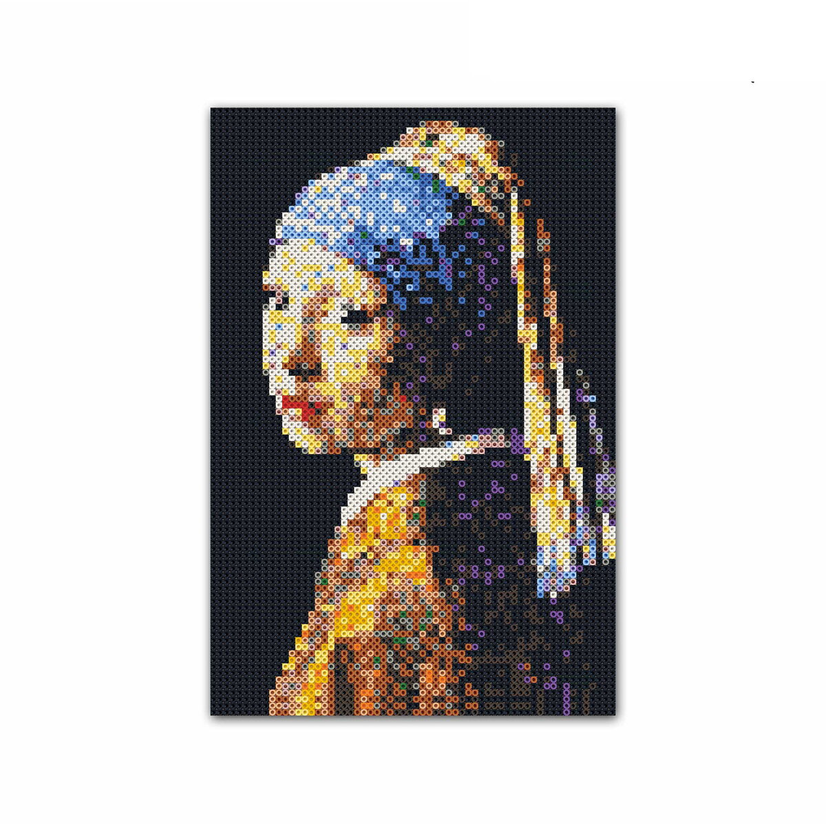 Jucarie Creativa Set margele de calcat Beedz Art - Fata cu un cercel de perla