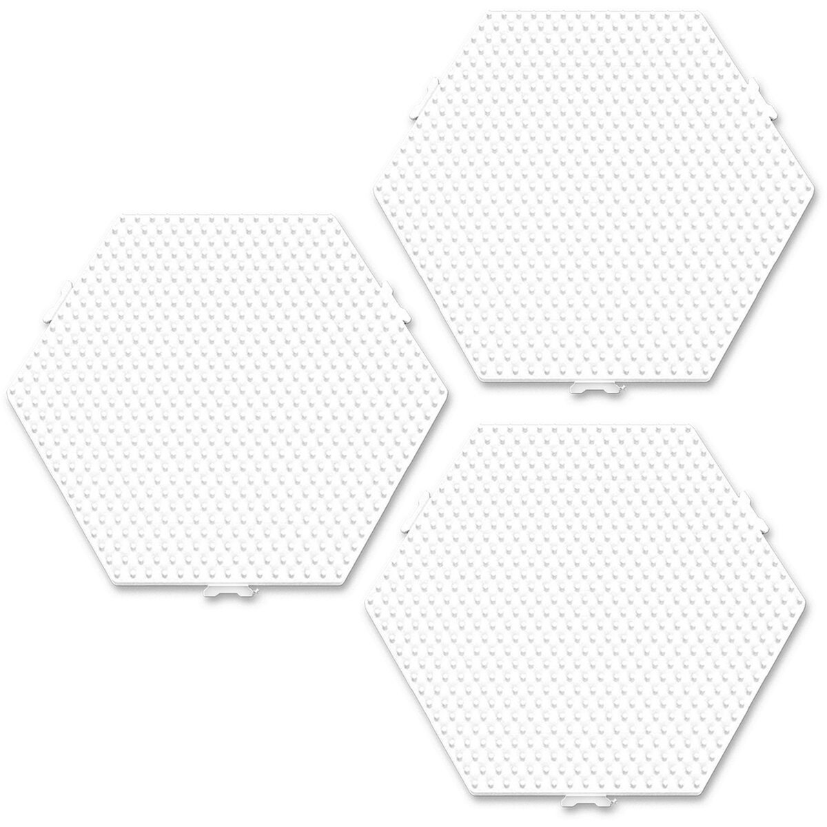 Jucarie Creativa Set placi pentru margelele de calcat Beedz - 3 bucati hexagon