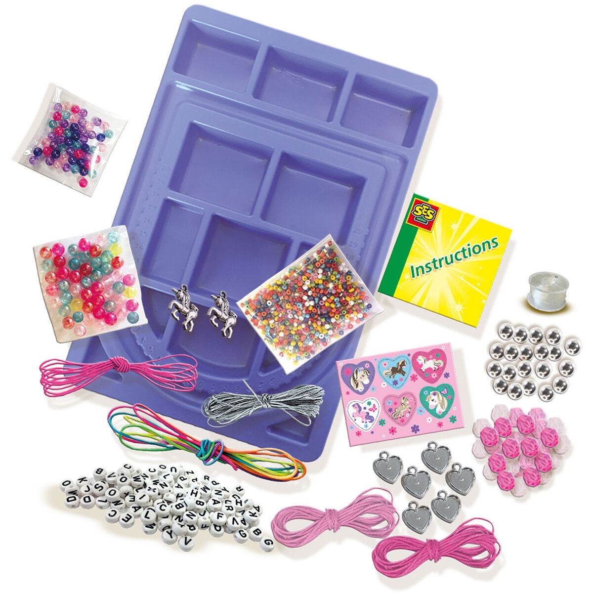 Jucarie Creativa Studiou cu diamante si pandantive cu cai