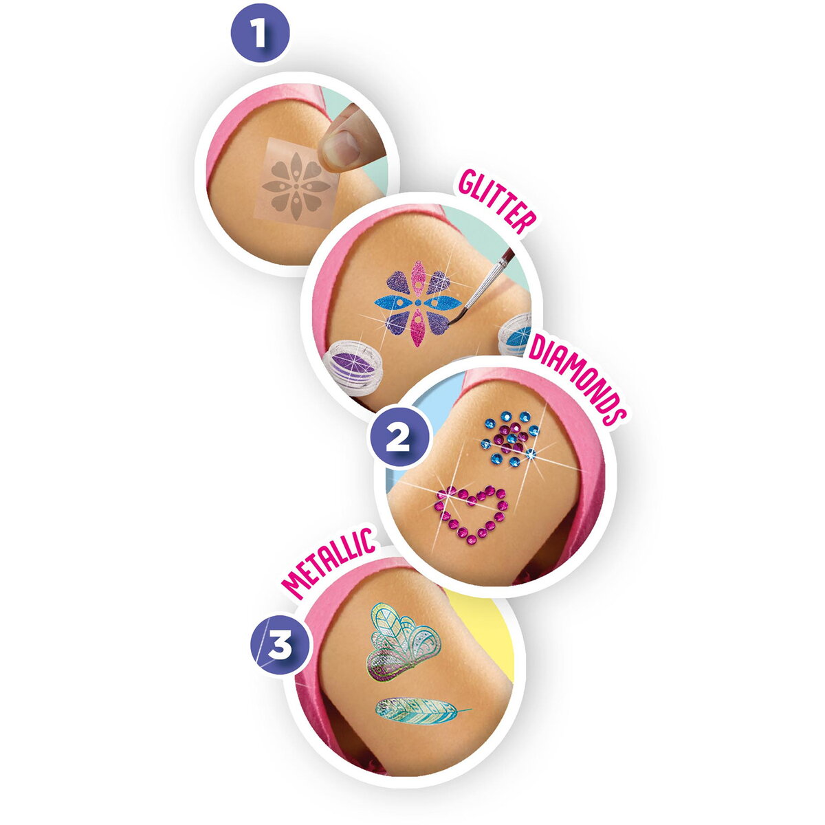 Jucarie Creativa Tatuaje pentru copii de lux 3 in 1