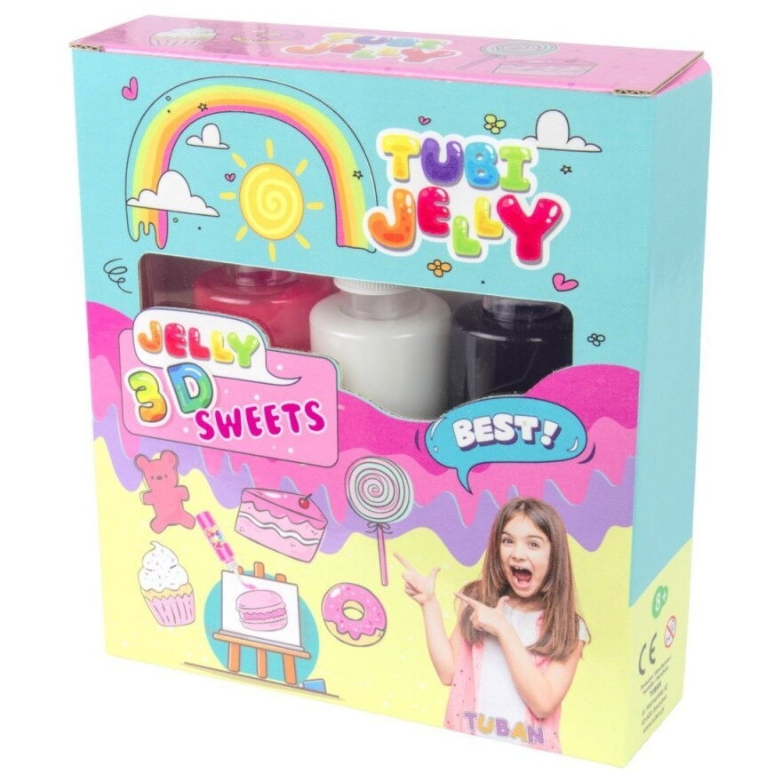 Jucarie creativa Tubi Jelly 3 color s set - Sweets