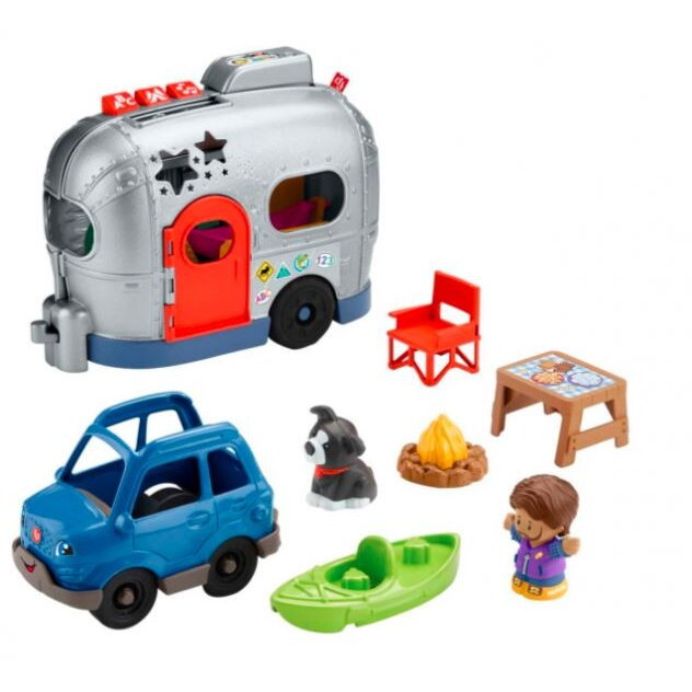 Jucarie Educationala Fisher Price Little People Camper of Little Explorer