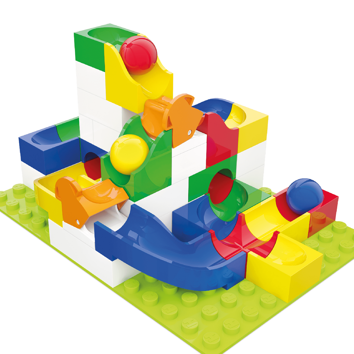 Jucarie Educationala Jucarie copii Marble Run Hubelino - extensie de schimbat directia (43 piese)