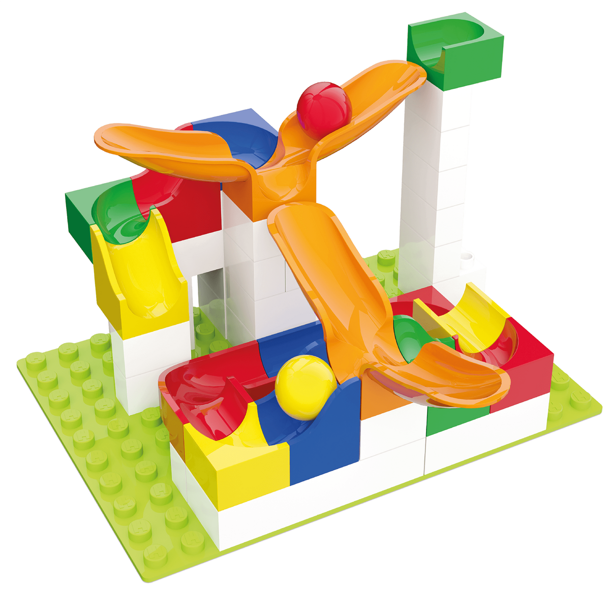 Jucarie Educationala Jucarie copii Marble Run Hubelino - extensie pendul (46 piese)