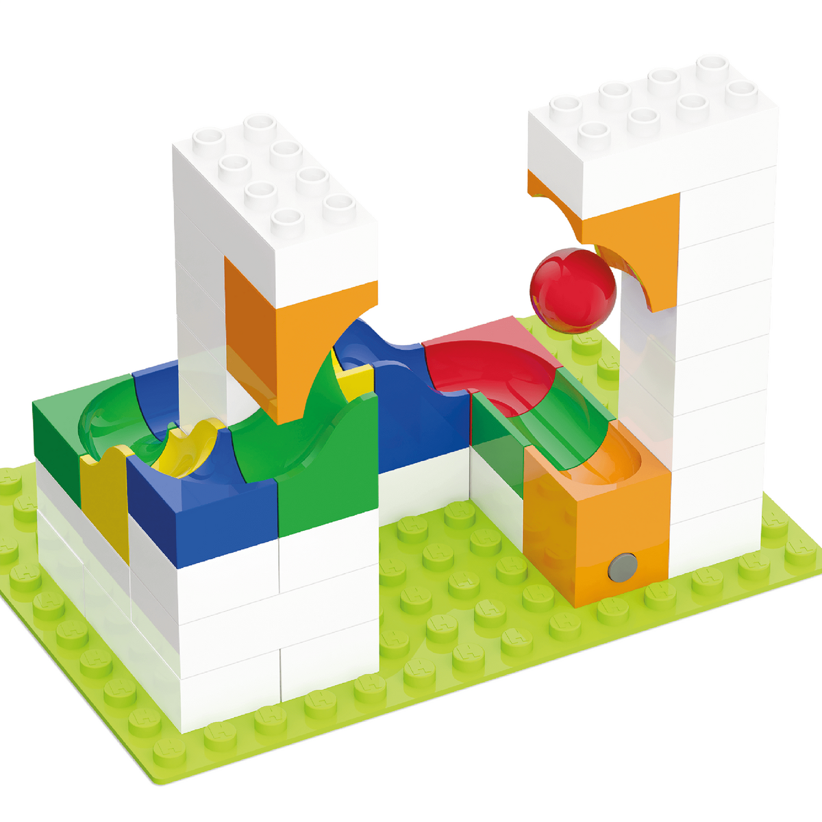 Jucarie Educationala Jucarie copii Marble Run Hubelino - extensie pentru catapultare (41 piese)