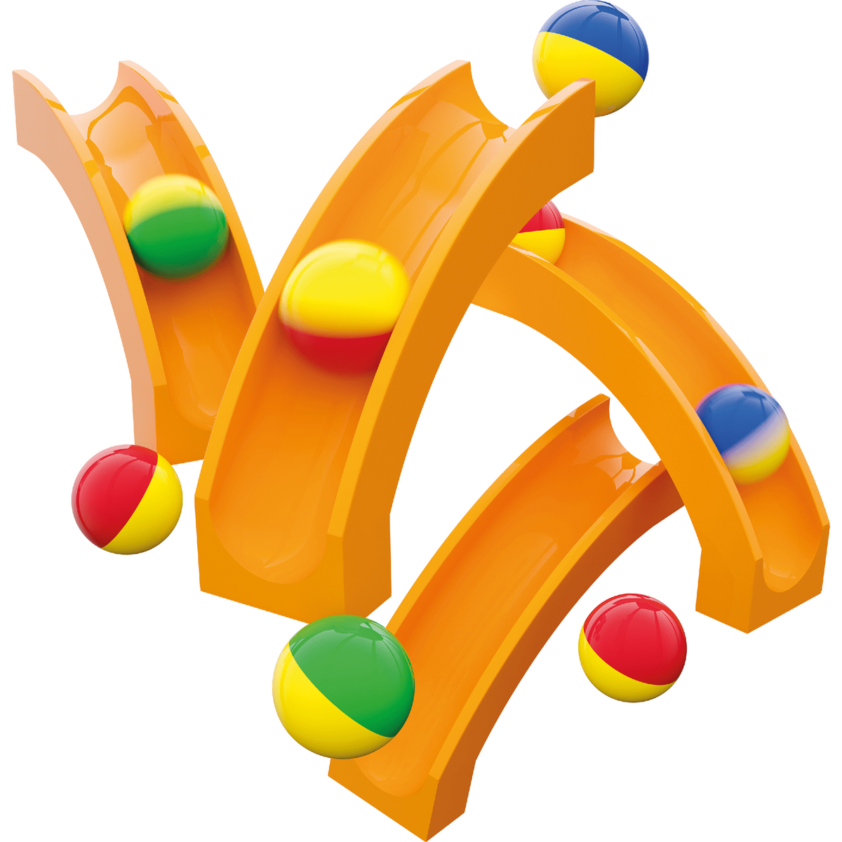 Jucarie Educationala Jucarie copii Marble Run Hubelino - extensie tobogan (12 piese)