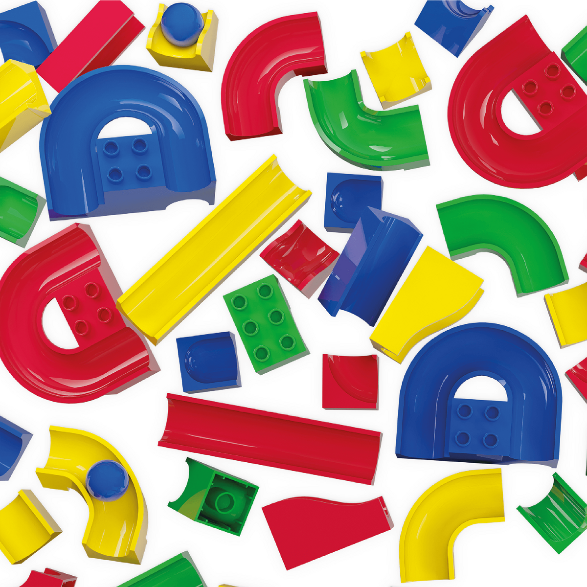 Jucarie Educationala Jucarie copii Marble Run Hubelino - tobogane (128 piese)