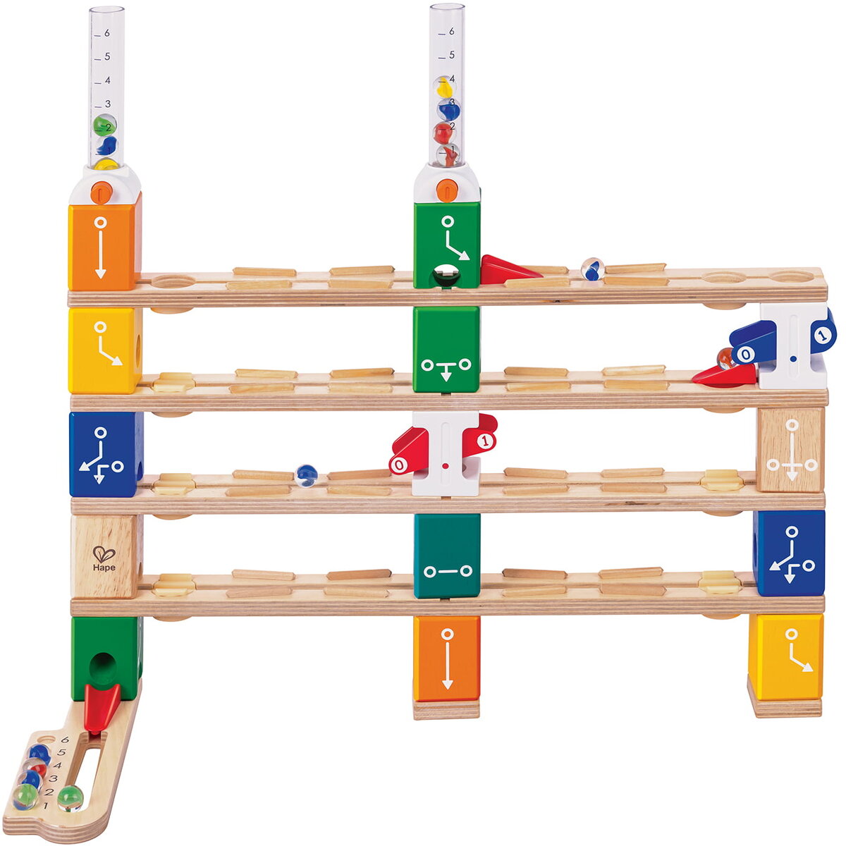 Jucarie Educationala Jucarie copii Quadrilla - circuit cu bile - Set de codare de baza (125 piese)