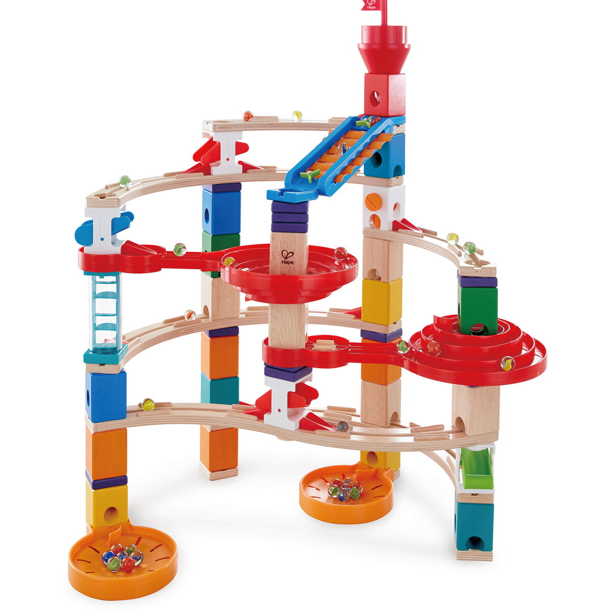 Jucarie Educationala Jucarie copii Quadrilla - circuit cu bile - Super spirala (129 piese)