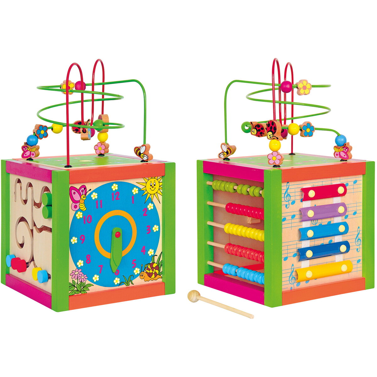 Jucarie Educationala Jucarie din lemn - Centru de activitati multiple