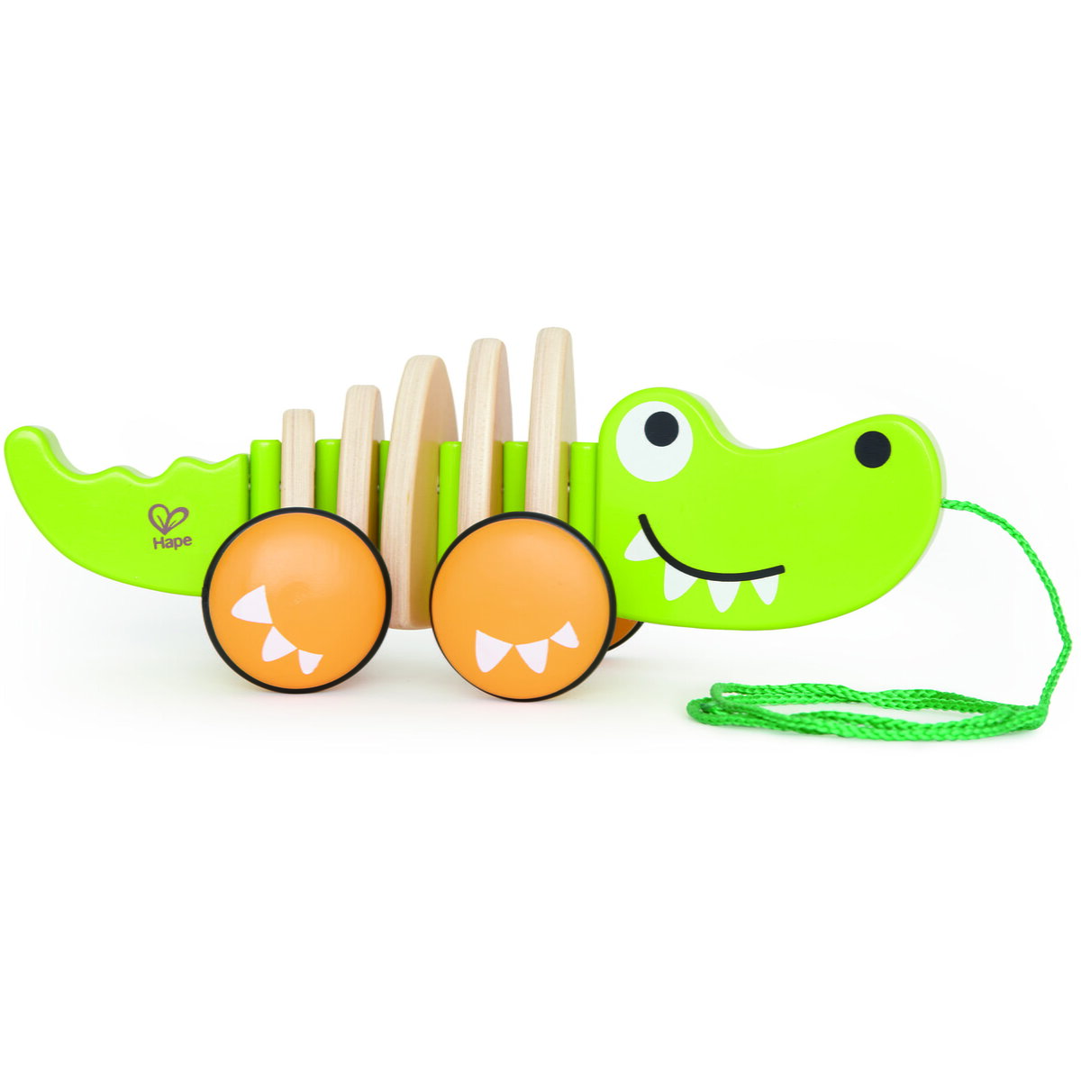 Jucarie Educationala Jucarie din lemn - Crocodil de tras