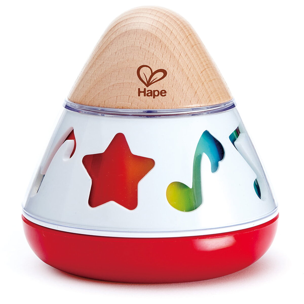 Jucarie Educationala Jucarie din lemn - Cutie muzicala rotativa