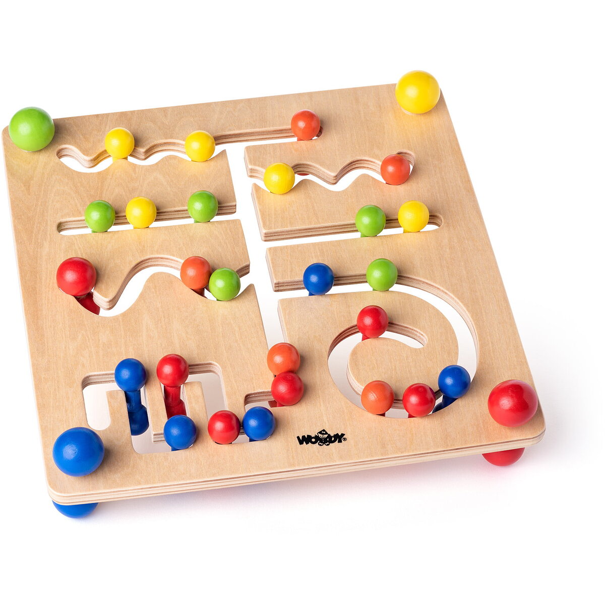 Jucarie Educationala Jucarie din lemn - Labirint cu bile