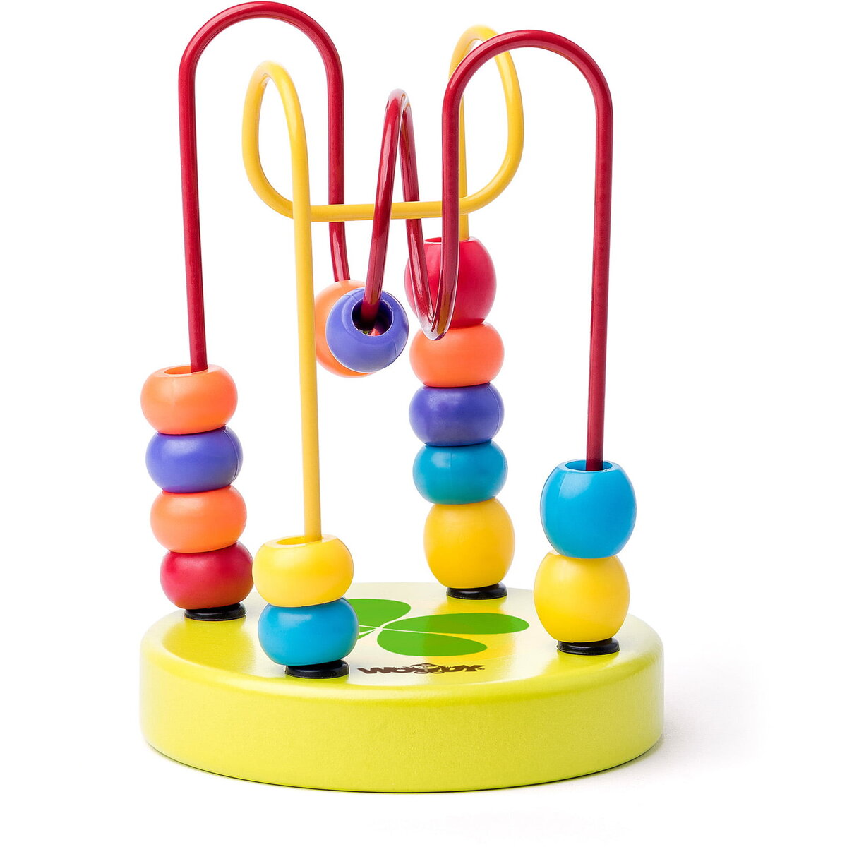 Jucarie Educationala Jucarie din lemn - Mini labirint verde deschis