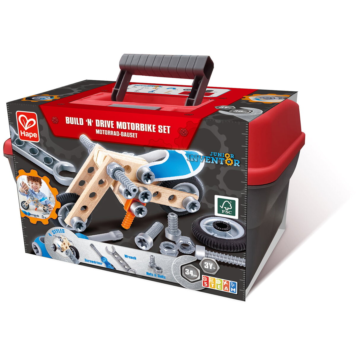 Jucarie Educationala Jucarie din lemn - Set de constructie motociclete