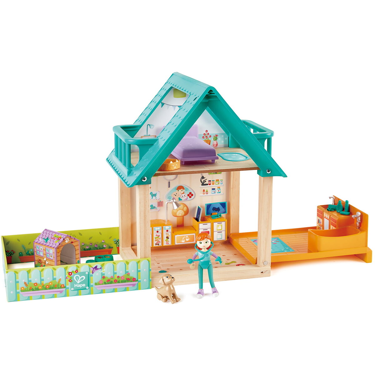 Jucarie Educationala Jucarie din lemn - Set prietenii veterinari