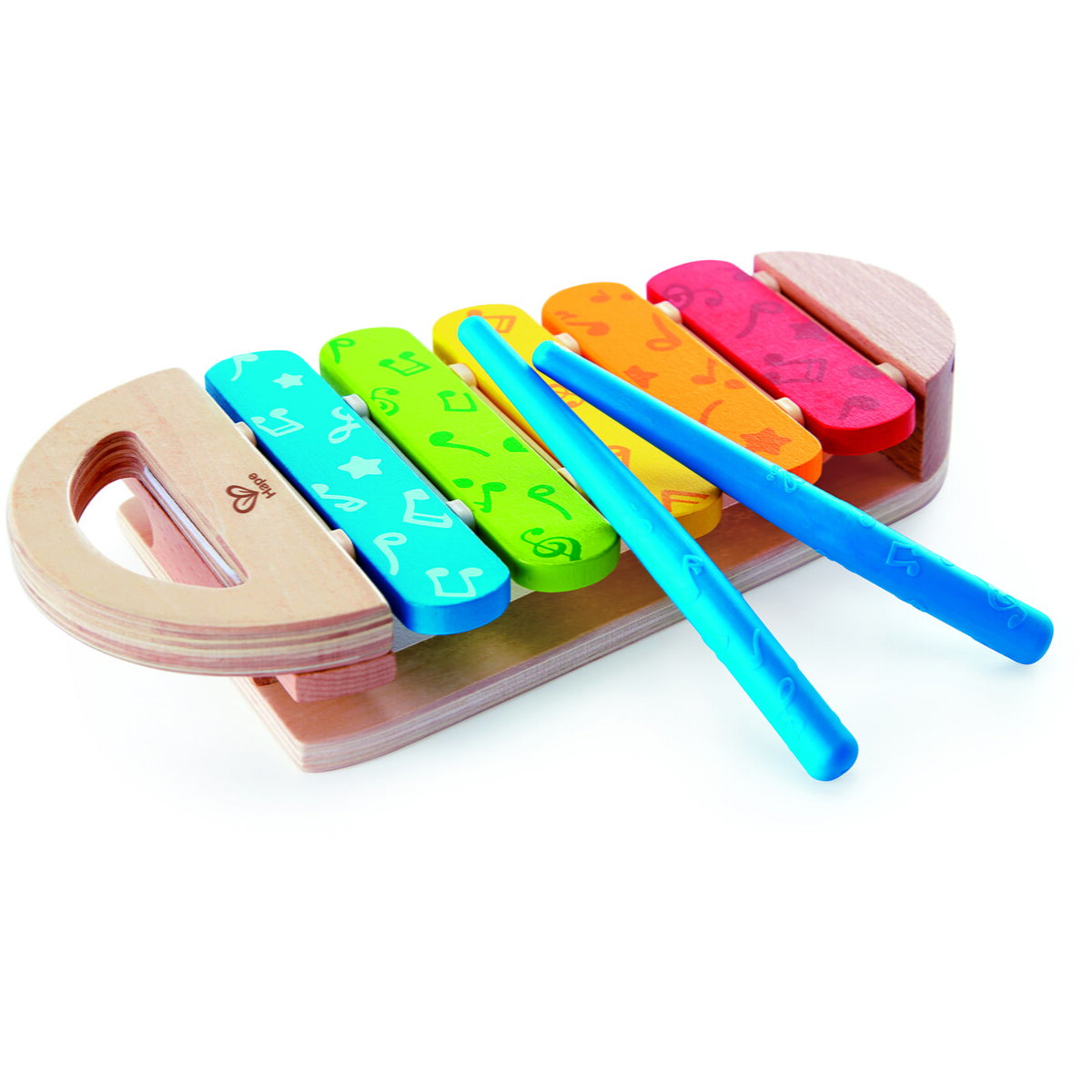 Jucarie Educationala Jucarie din lemn - Xylofon curcubeu