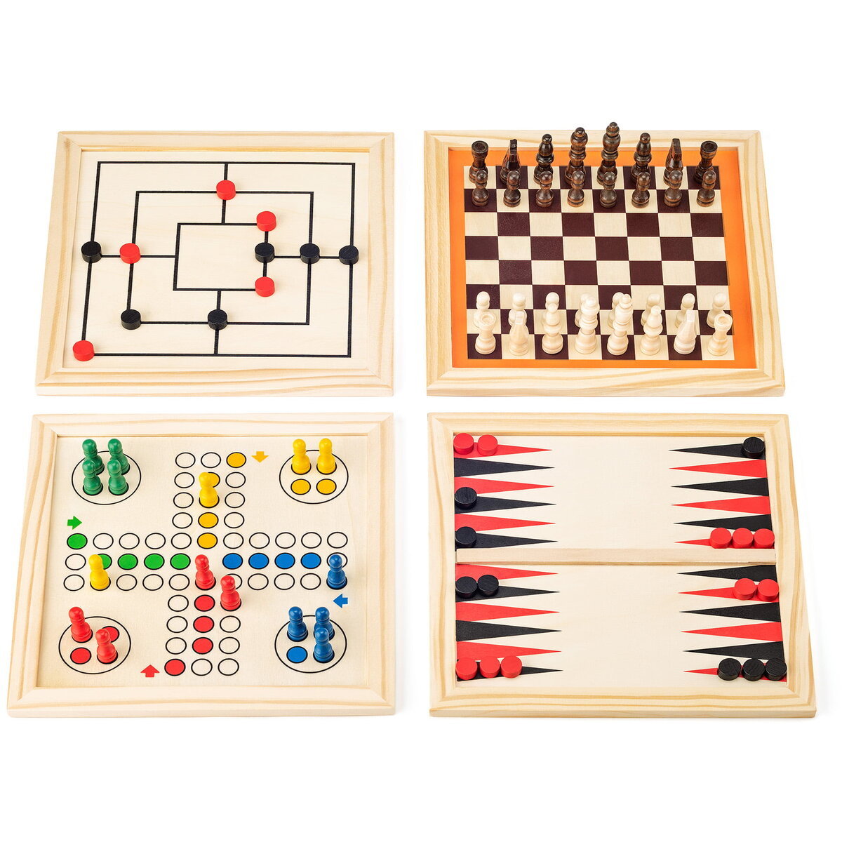 Jucarie Educationala Set jocuri clasice - Set mare de jocuri