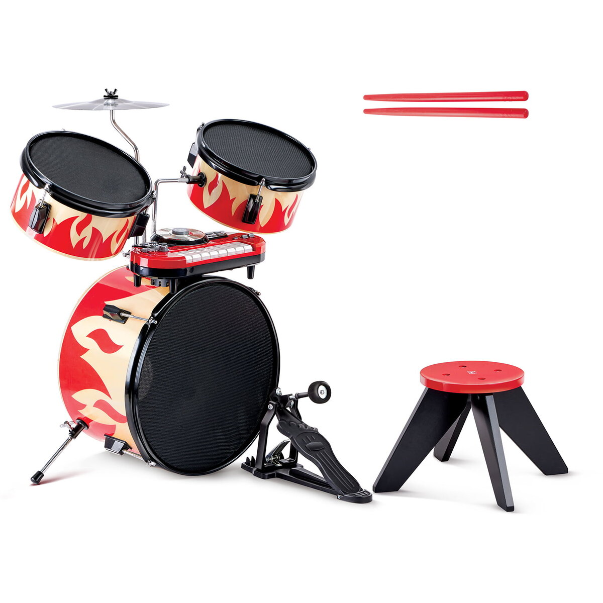 Jucarie Educationala Set tobe si orga de jucarie din lemn pentru copii