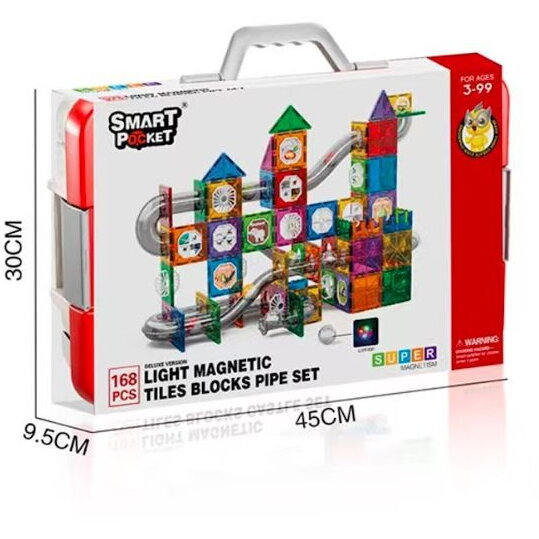 Jucarie Magnetic blocks 169 elements