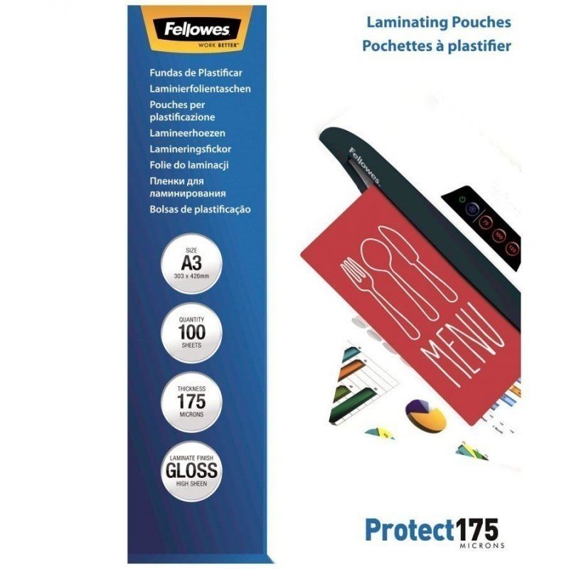 Laminating pouch 100 µ, 216x303 mm - A4, 100 pcs