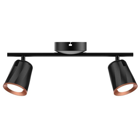 LAMPA LED MONTAJ PERETE 2X6W 4000K ALB NEUTRU - NEGRU