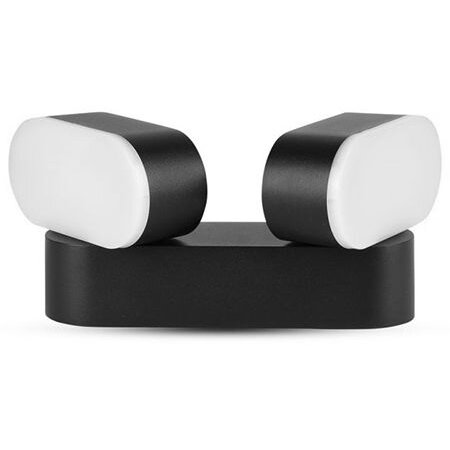 LAMPA LED ORIANTABILA 12W 3000K ALB CALD - NEGRU