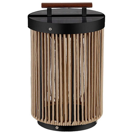 LAMPA SOLARA 2.4W 3000K IP65 - NEGRU/MARO