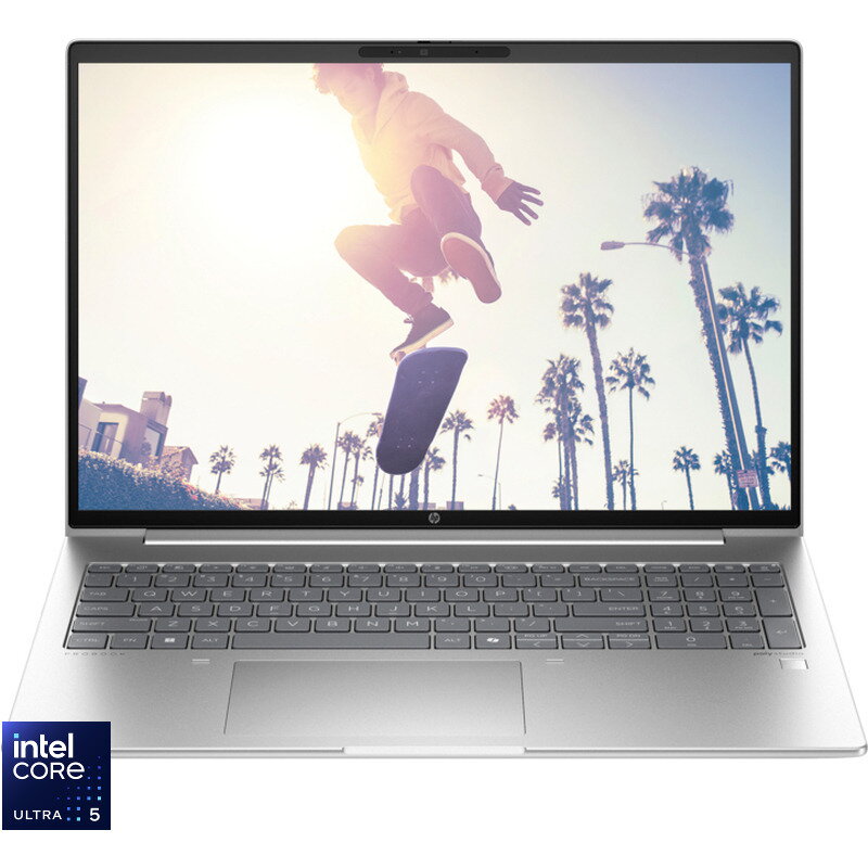 Laptop 16'' ProBook 460 G11, WUXGA IPS, Procesor Intel Core Ultra 5 125U (12M Cache, up to 4.30 GHz), 8GB DDR5, 512GB SSD, Intel Graphics, Free DOS, Silver