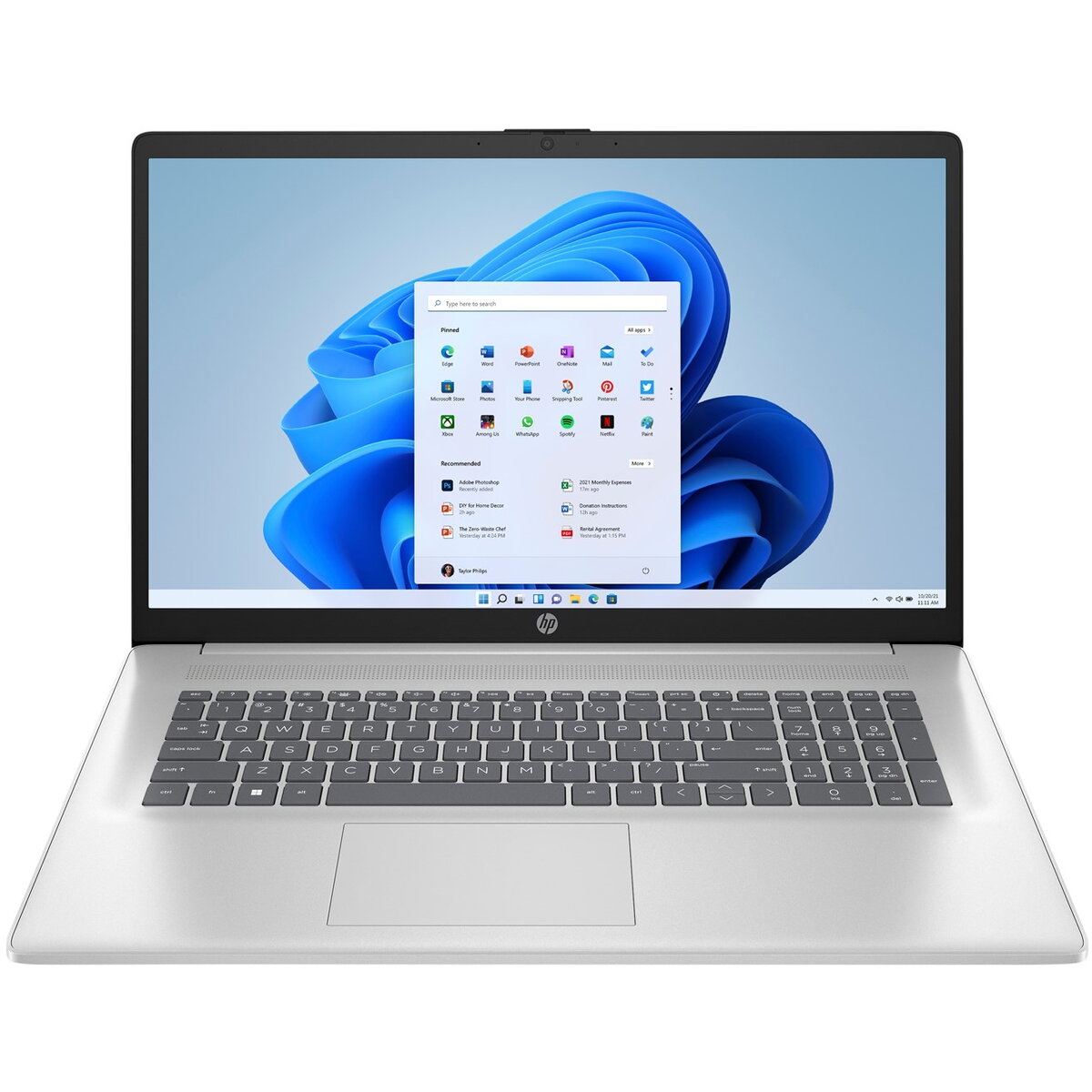 Laptop 17-cn3135nw Intel Core i5 i5-1334U 43.9 cm (17.3) Full HD 16 GB DDR4-SDRAM 512 GB SSD Wi-Fi 6 (802.11ax) Windows 11 Home Silver