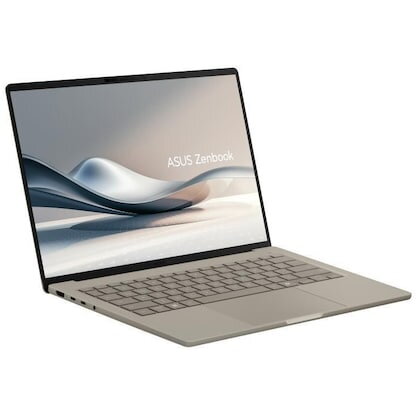 Laptop Zenbook A14 WUXGA 14 inch Qualcomm Snapdragon X X1-26-100 32GB 1TB SSD Windows 11 Pro Zabriskie Beige