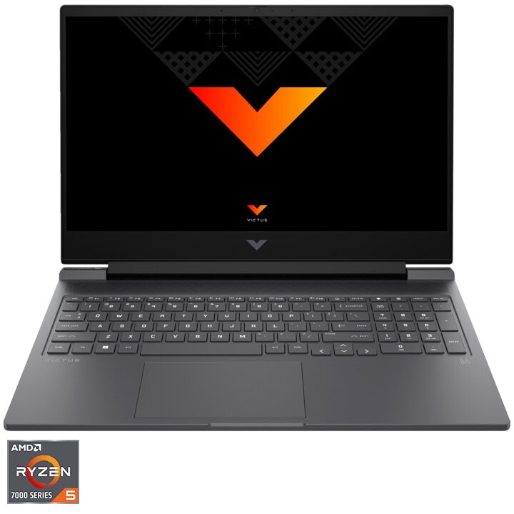 Laptop Gaming Victus 16-s0117nq cu procesor AMD Ryzen 5 7640HS pana la 5.0 GHz, 16.1, Full HD, IPS, 144Hz, 16GB DDR5, 1TB SSD, NVIDIA GeForce RTX 4060 8GB GDDR6, Free DOS, Mica Silver