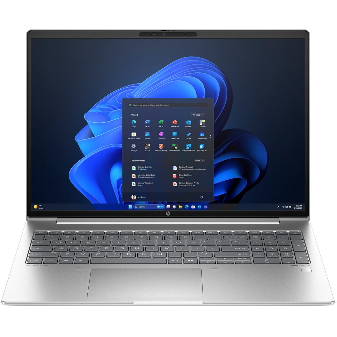 Laptop HP ProBook 465 G11 AMD Ryzen™ 5 7535U Laptop 40.6 cm (16) WUXGA 16 GB DDR5-SDRAM 512 GB SSD Wi-Fi 6E (802.11ax) Windows 11 Pro Silver