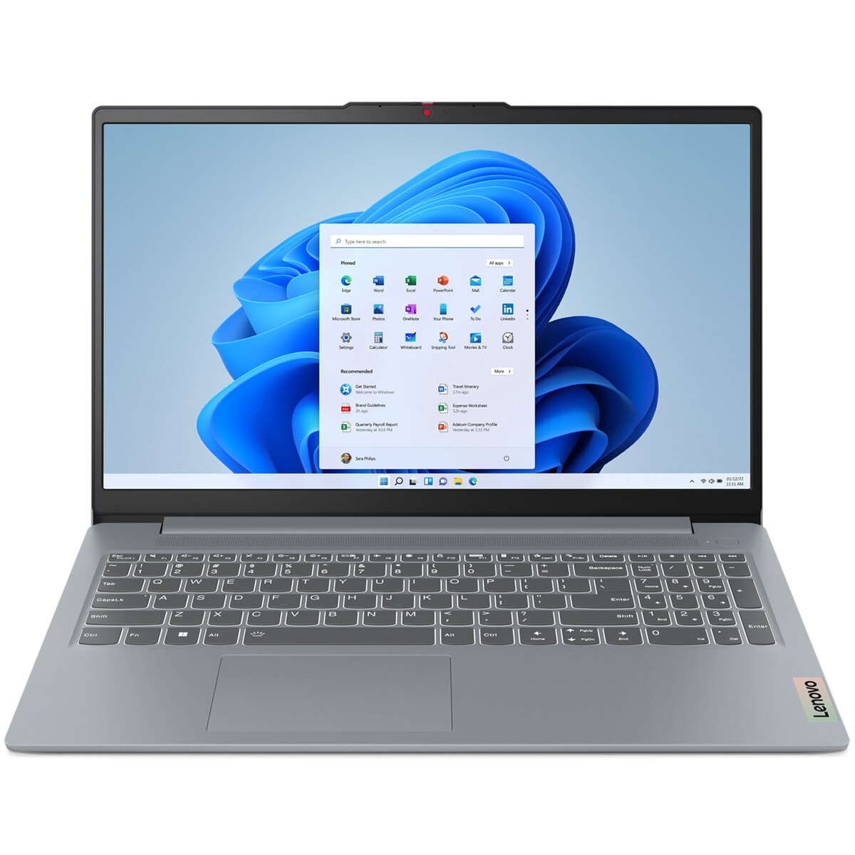 Laptop IdeaPad Slim 3 15ABR8 AMD Ryzen™ 5 5625U Laptop 39.6 cm (15.6) Full HD 8 GB DDR4-SDRAM 256 GB SSD Wi-Fi 6 (802.11ax) NoOS Grey