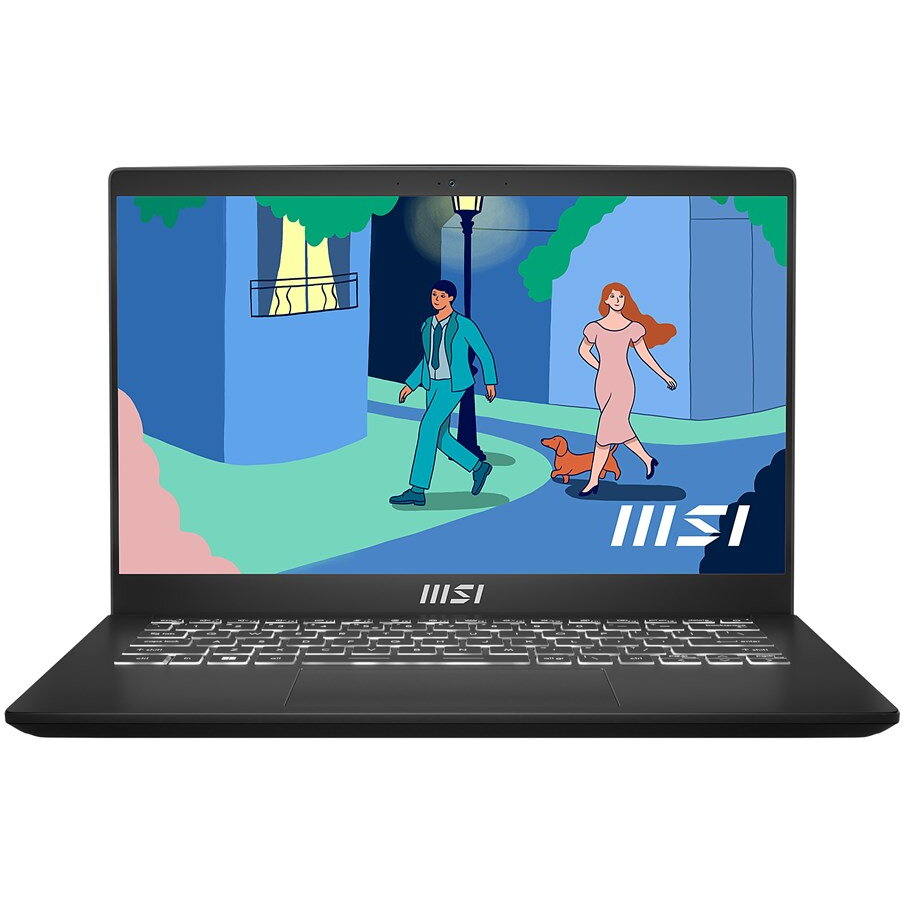 Laptop MSI Modern 14 C7M-294PL AMD Ryzen™ 5 7430U Laptop 35.6 cm (14) Full HD 16 GB DDR4-SDRAM 512 GB SSD Wi-Fi 6E (802.11ax) Windows 11 Home Black