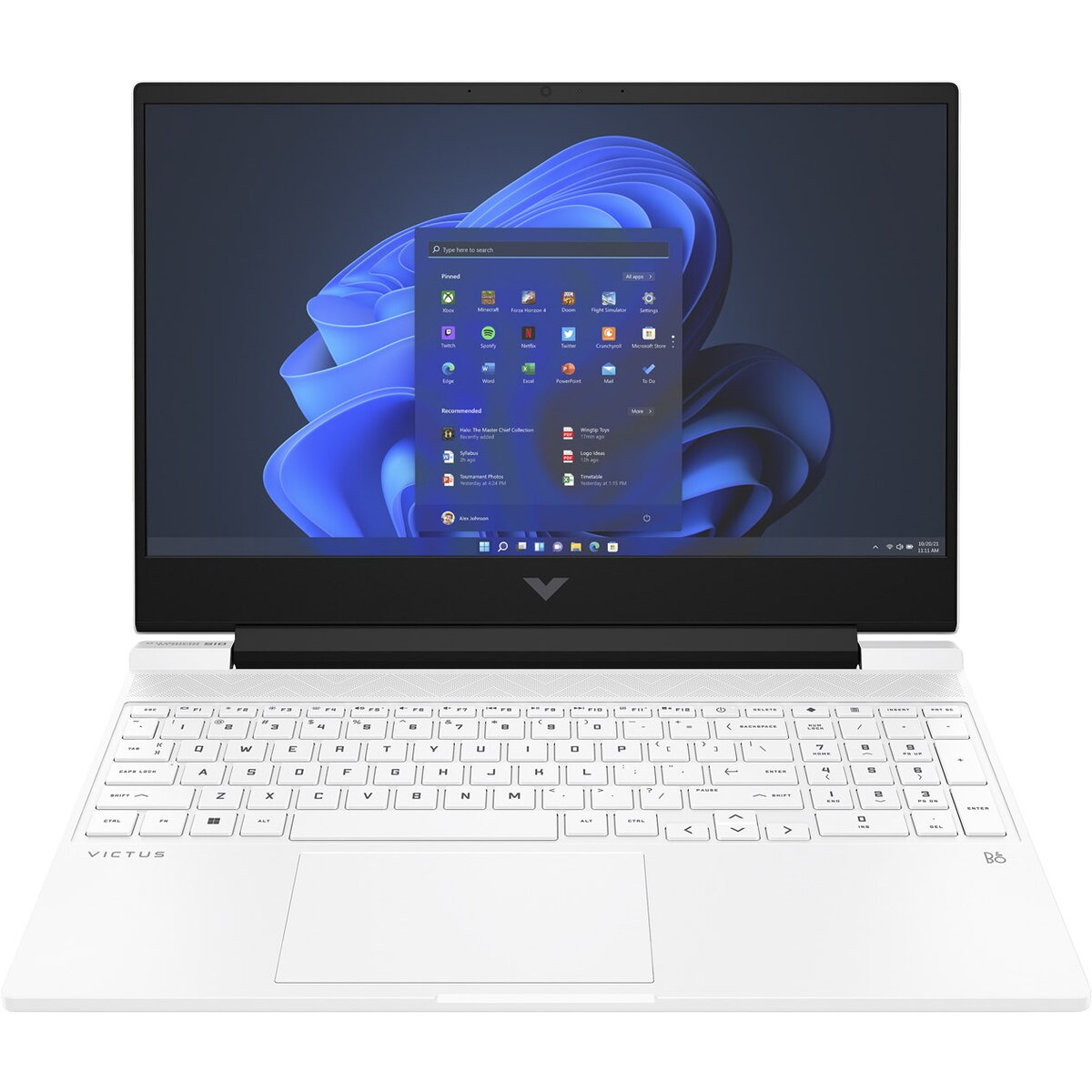 Laptop VICTUS 15-fb2686nw Ryzen 7 8845HS 15,6FHD AG IPS 300nits 144Hz 16GB DDR5 SSD512 RTX 4050 6GB Cam720p Win11 2Y Ceramic White